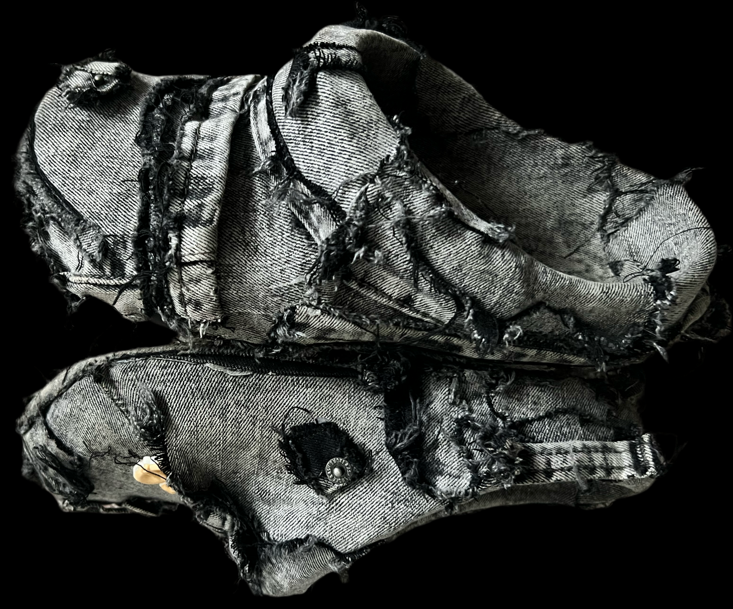 GREY-BLACK WASHED JEANS KROKS