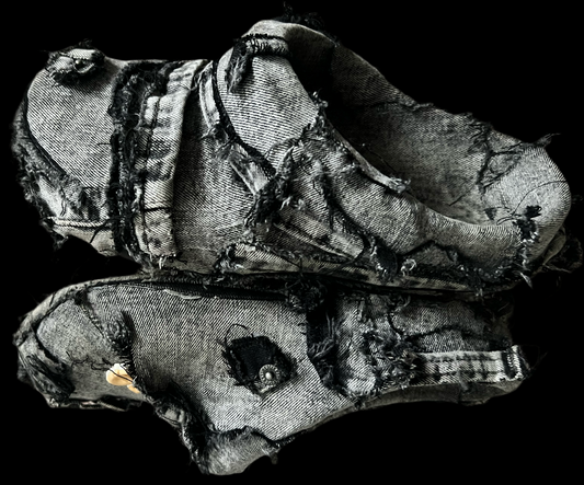 GREY-BLACK WASHED JEANS KROKS