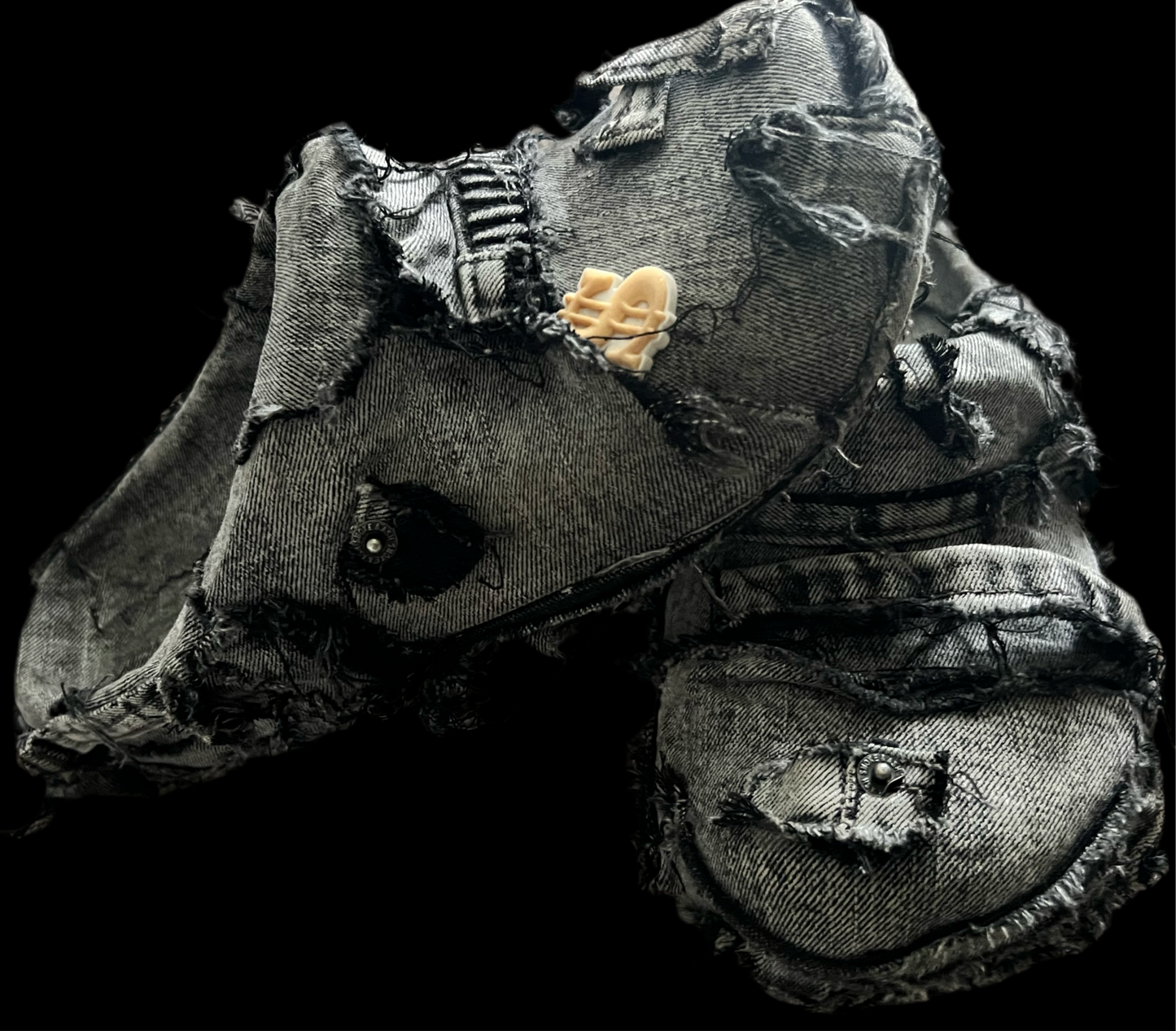 GREY-BLACK WASHED JEANS KROKS