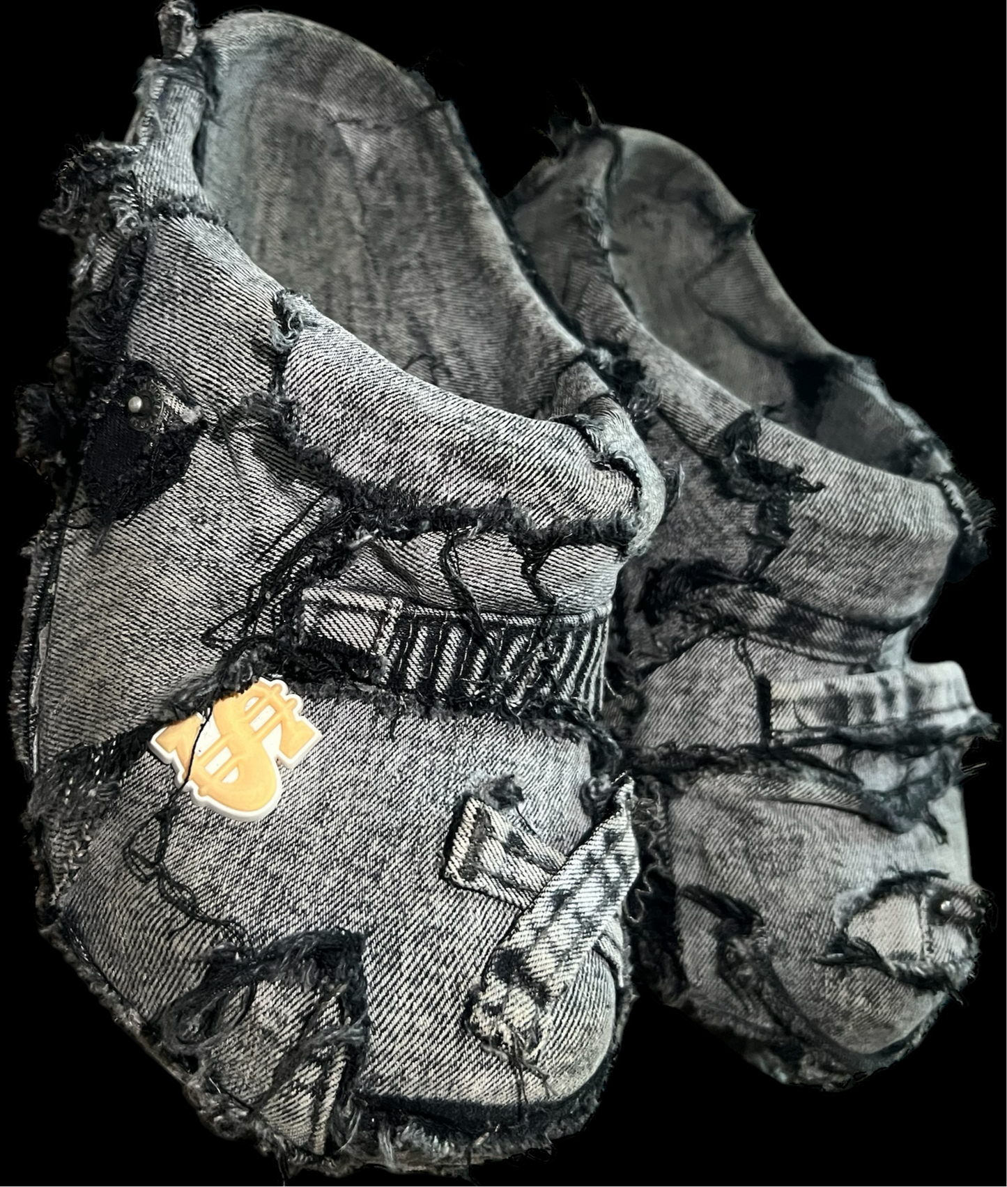 GREY-BLACK WASHED JEANS KROKS